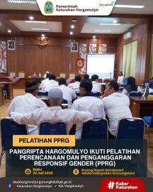 PANGRIPTA HARGOMULYO IKUTI PELATIHAN PERENCANAAN DAN PENGANGGARAN RESPONSIF GENDER (PPRG)
